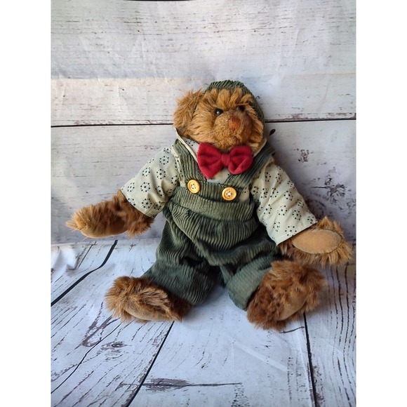 TC Dawson By Fiesta Bear Plush Stuffed Animal Jointed 12" Tall EUC - Picture 1 of 9